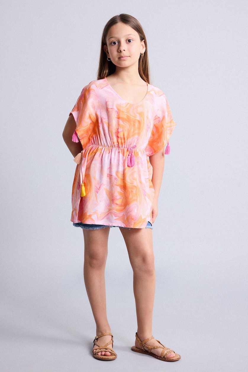 Girls & Teens Salmon Girl Batik Beachwear