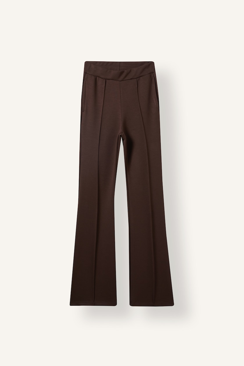 Women Brown Flare modal Trousers