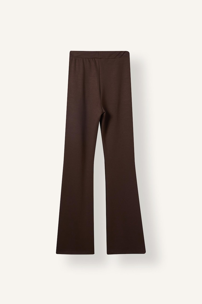 WOMAN Brown Flare modal Trousers