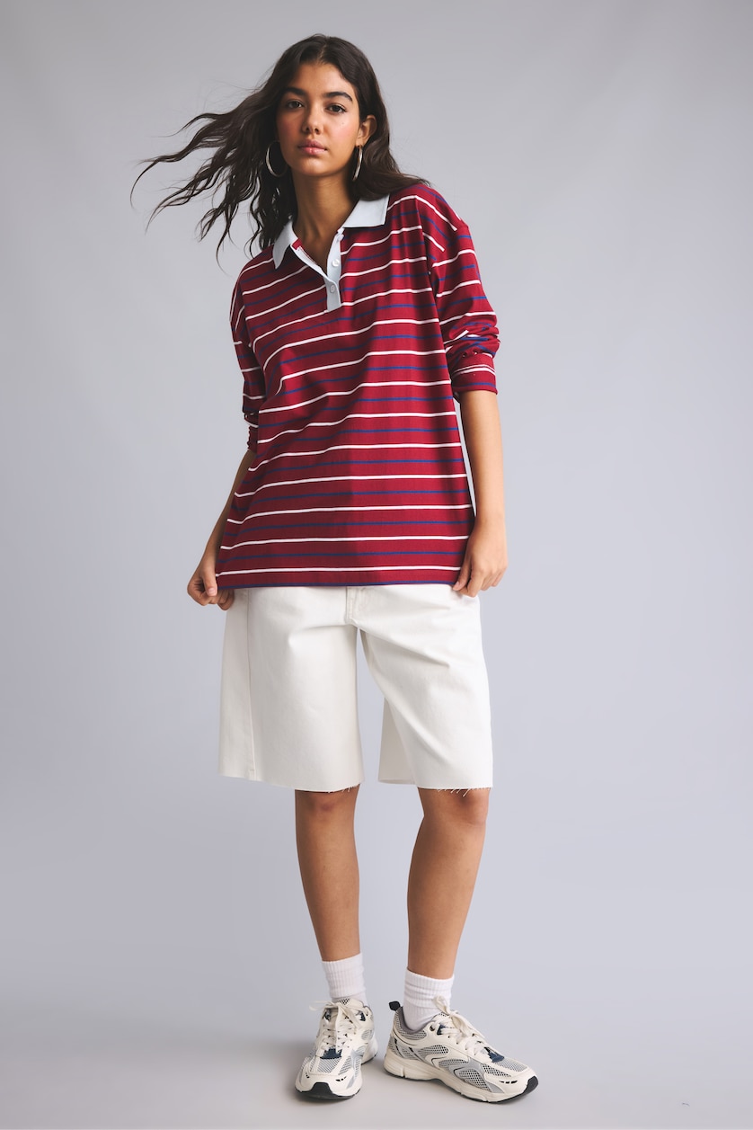 Woman Bordeaux Loose Fit Sweatshirt