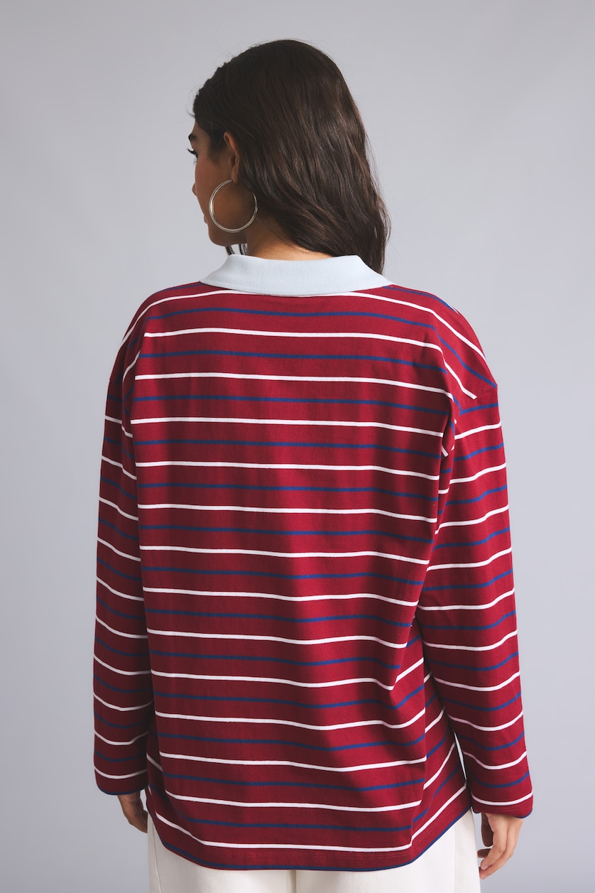 Woman Bordeaux Loose Fit Sweatshirt