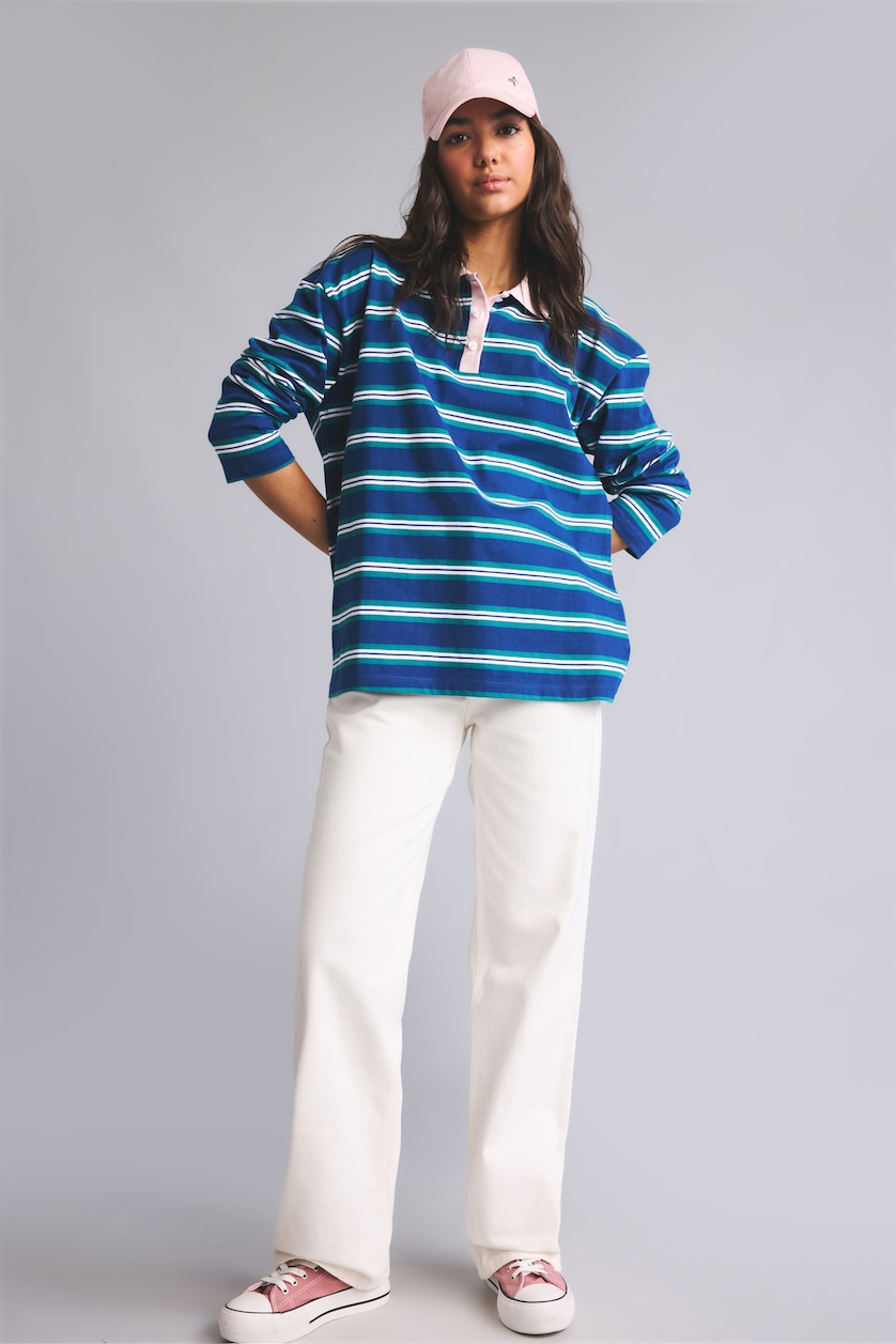 Woman Indigo Loose Fit Sweatshirt