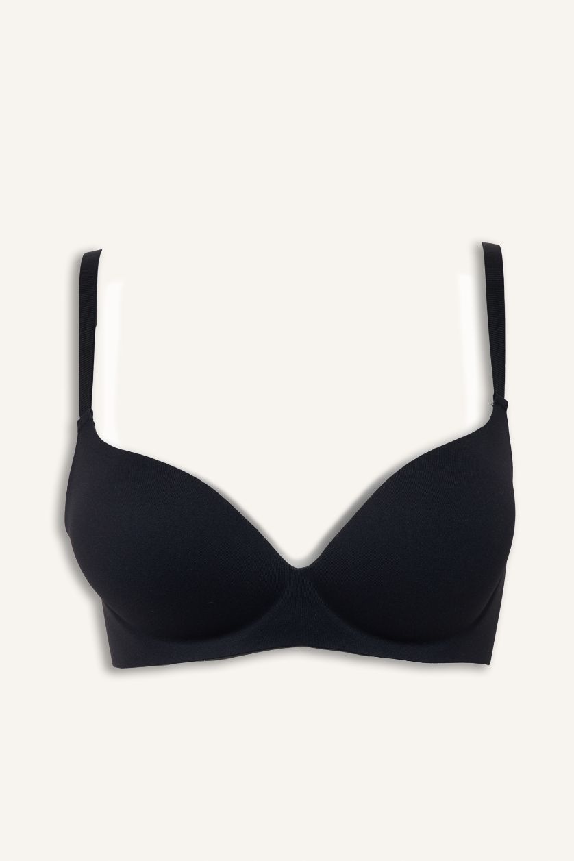 نساء أسود حمالة صدر برا بنص بطانة