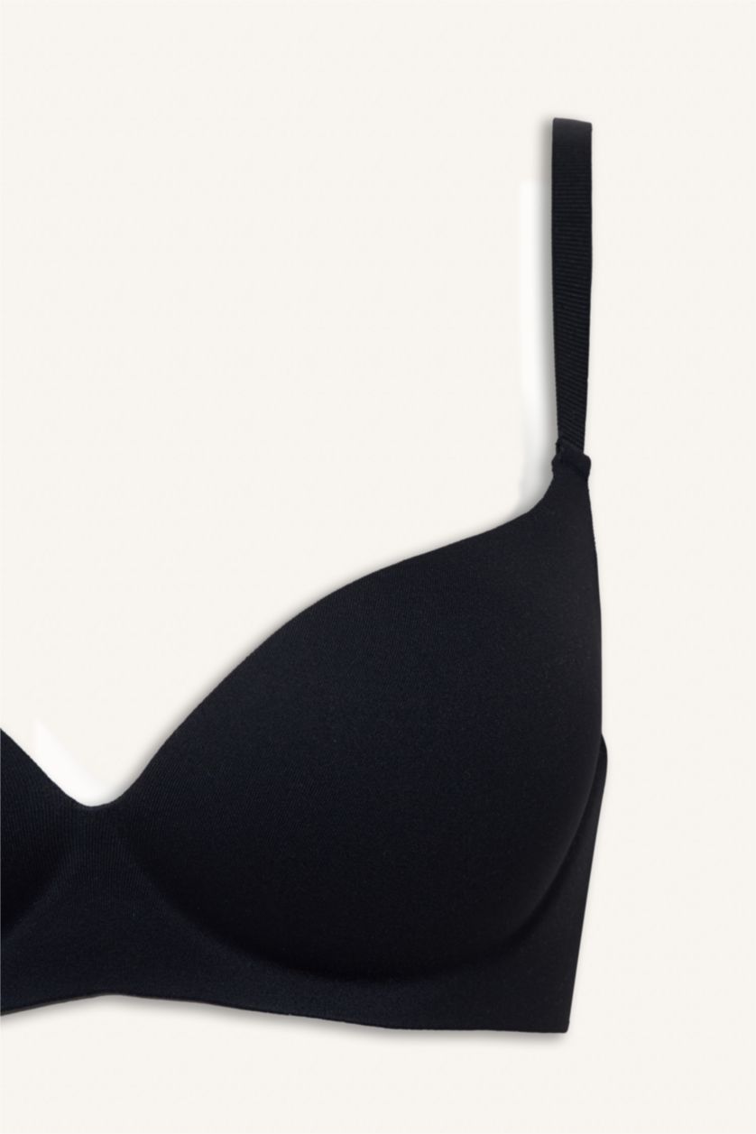 نساء أسود حمالة صدر برا بنص بطانة