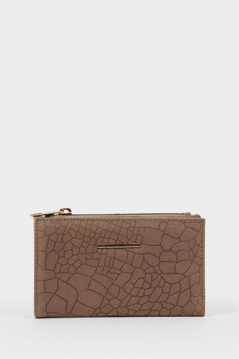 Kadın Kahve Kadın Süet Cüzdan