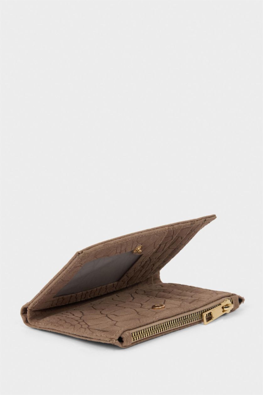 Kadın Kahve Kadın Süet Cüzdan