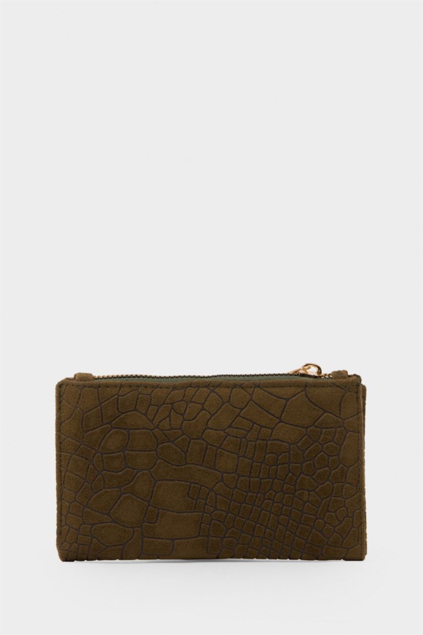 Kadın Yeşil Kadın Süet Cüzdan