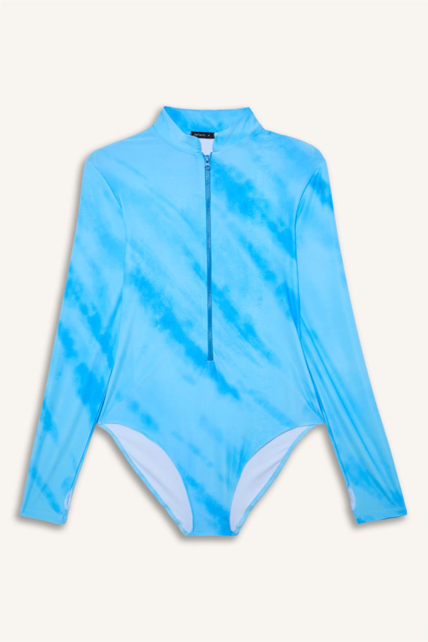 Kadın Royal Regular Fit Desenli 5'Li Burkini Mayo