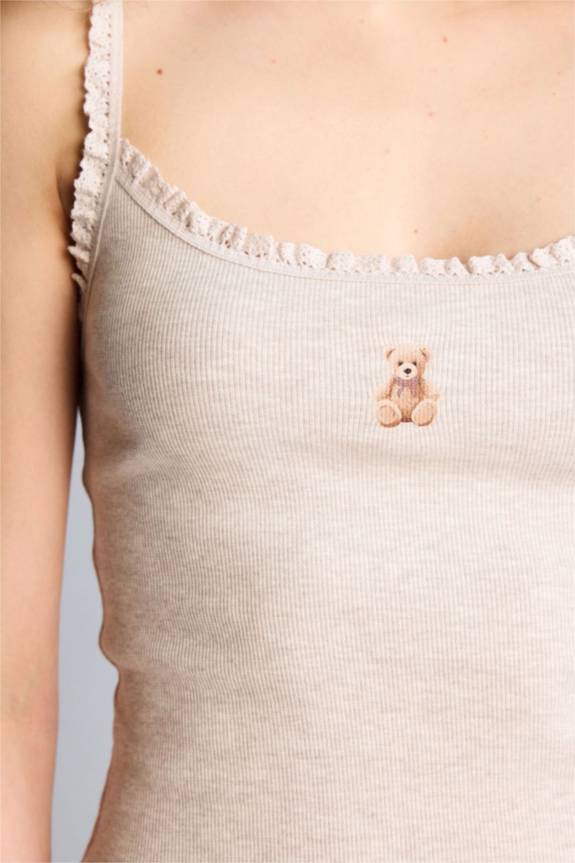 Kadın Bej Melanj Ribana Atlet