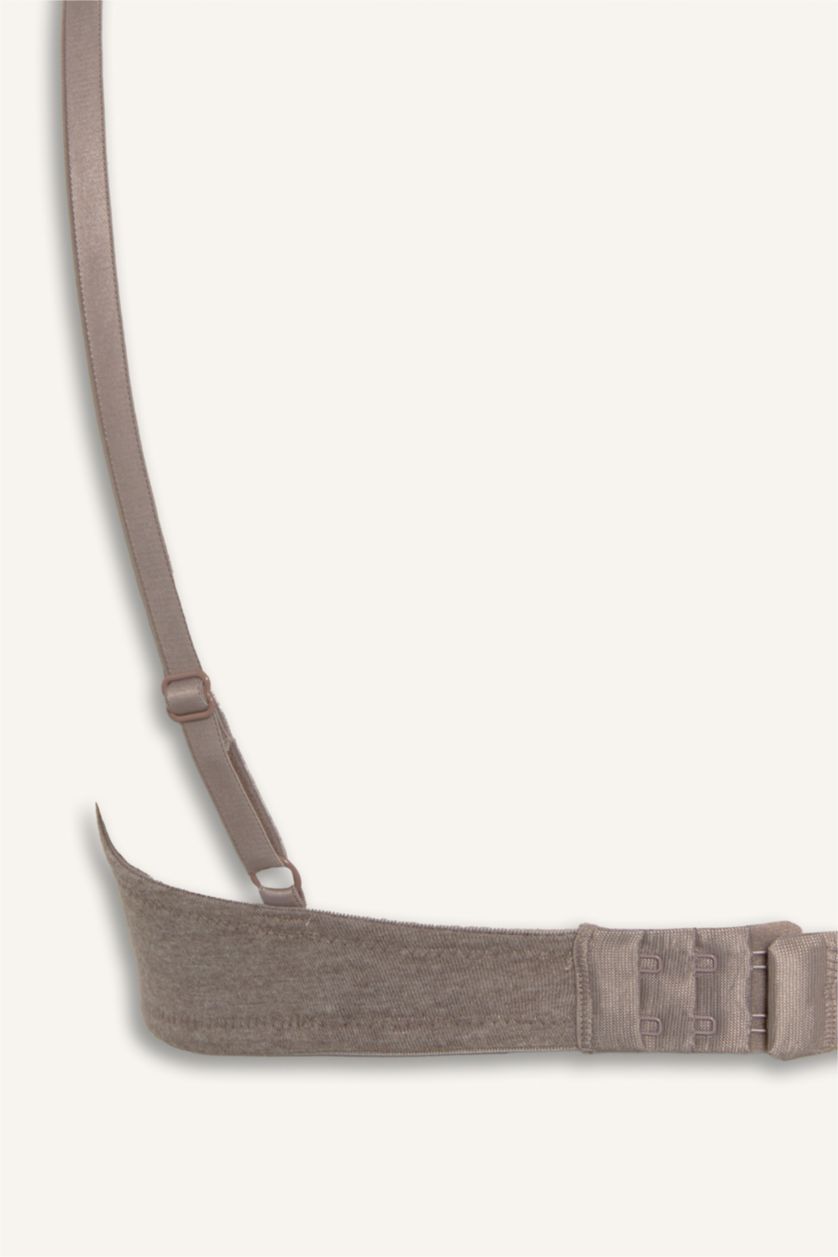 حريمي ميلانج بني فاتح حمالة صدر برا قطن مبطن - قطعتين