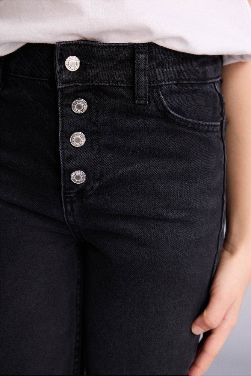 Girls & Teens Black Girl Wide Leg Jeans
