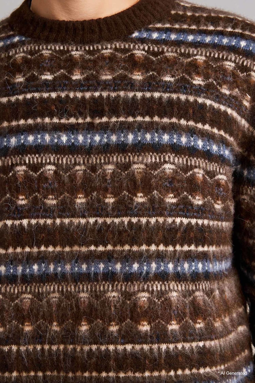 MAN Dark Brown Standard Fit Knitwear Pullover