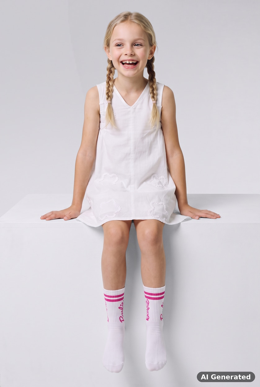 GIRLS & TEENS MIXED Girl Barbie Licensed 2 piece Long sock