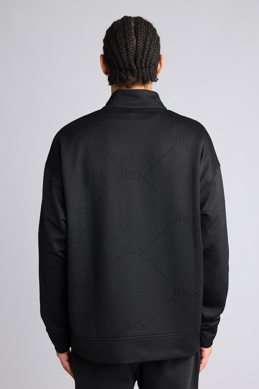 MAN Black Oversize Fit NBA Brooklyn Nets Cardigan