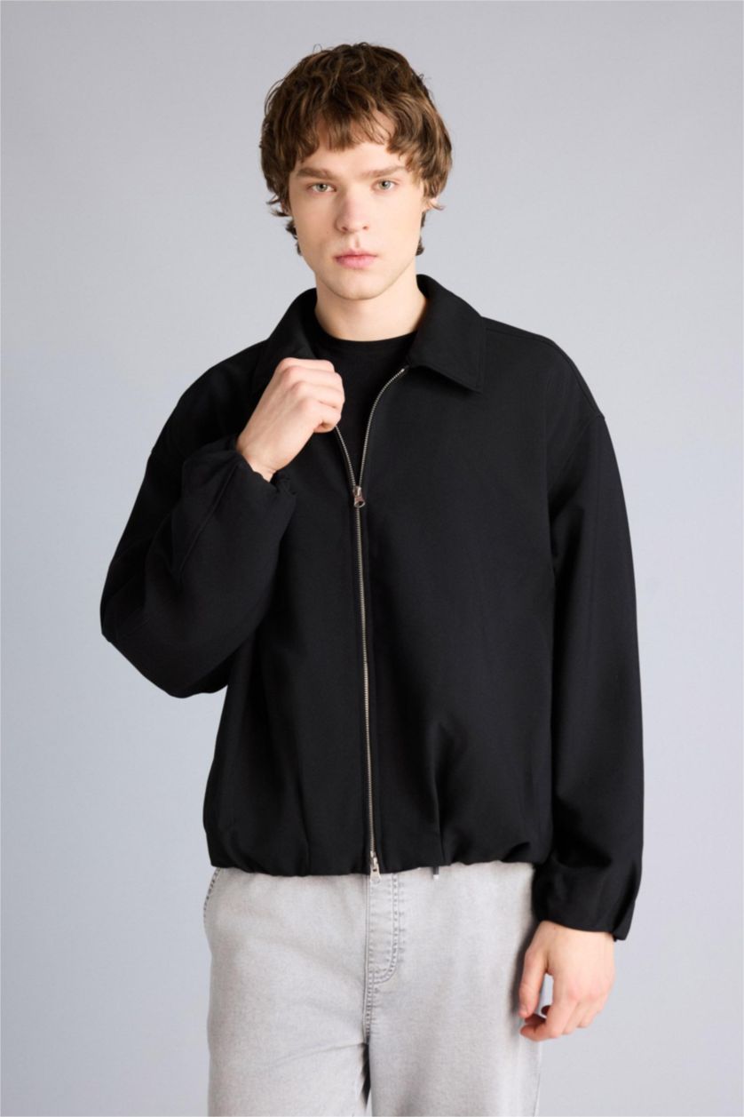 Erkek Siyah Oversıze Mont