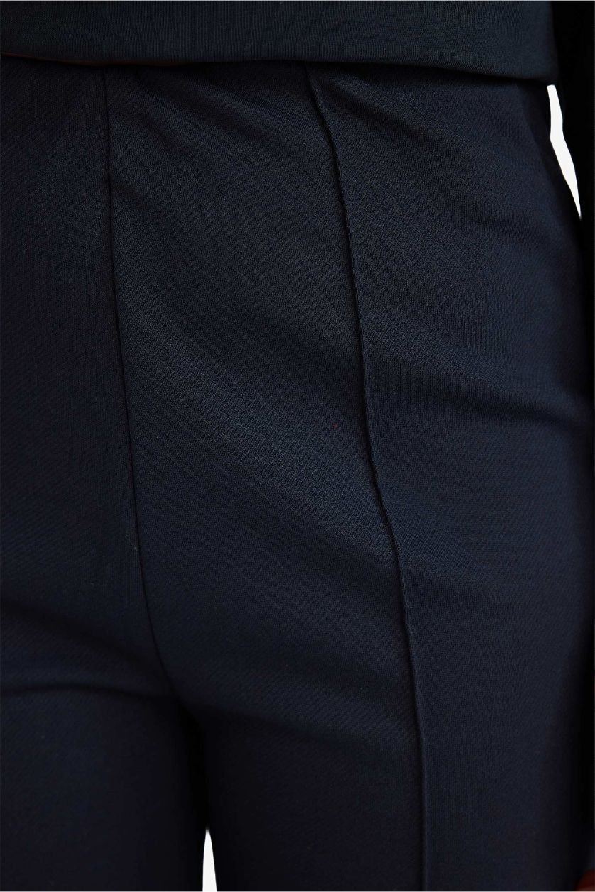 Kadın Koyu İndigo Straight Fit Pantolon