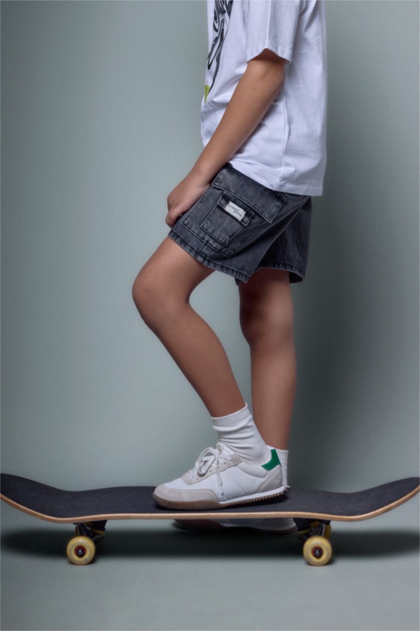 BOYS & TEENS Grey Boy Denim Shorts