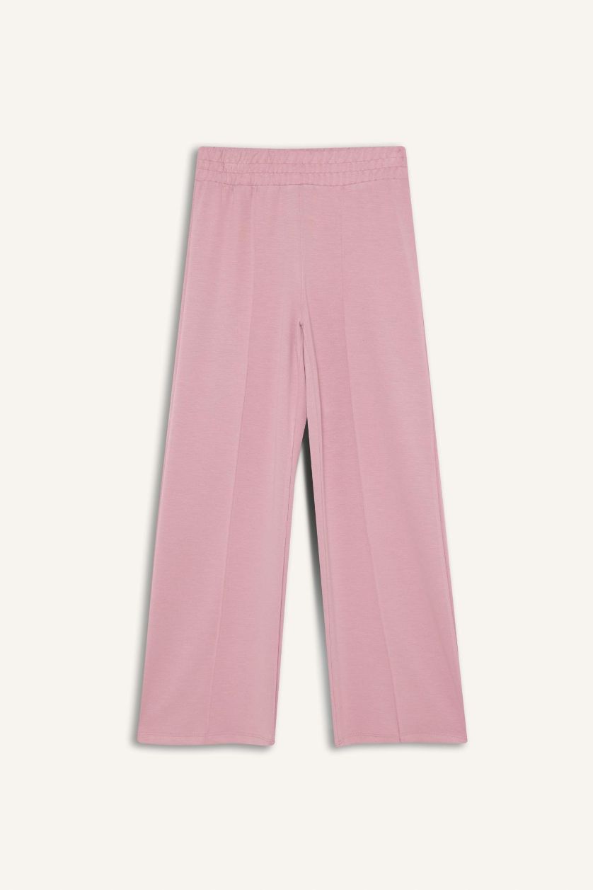 Kız Çocuk - Genç Kız Gülkurusu Wıde Leg Modal Pantolon Kız Çocuk