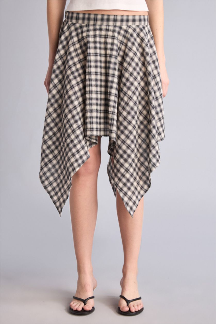 نساء أسود Asymmetric Midi