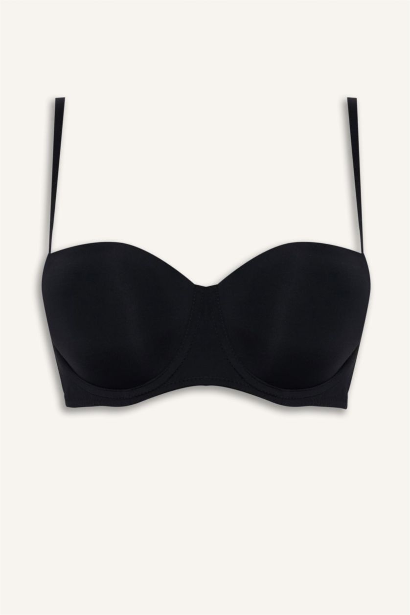 Женщины Черный Fall in Love из микроволокна с чашечками с чашечками С косточками