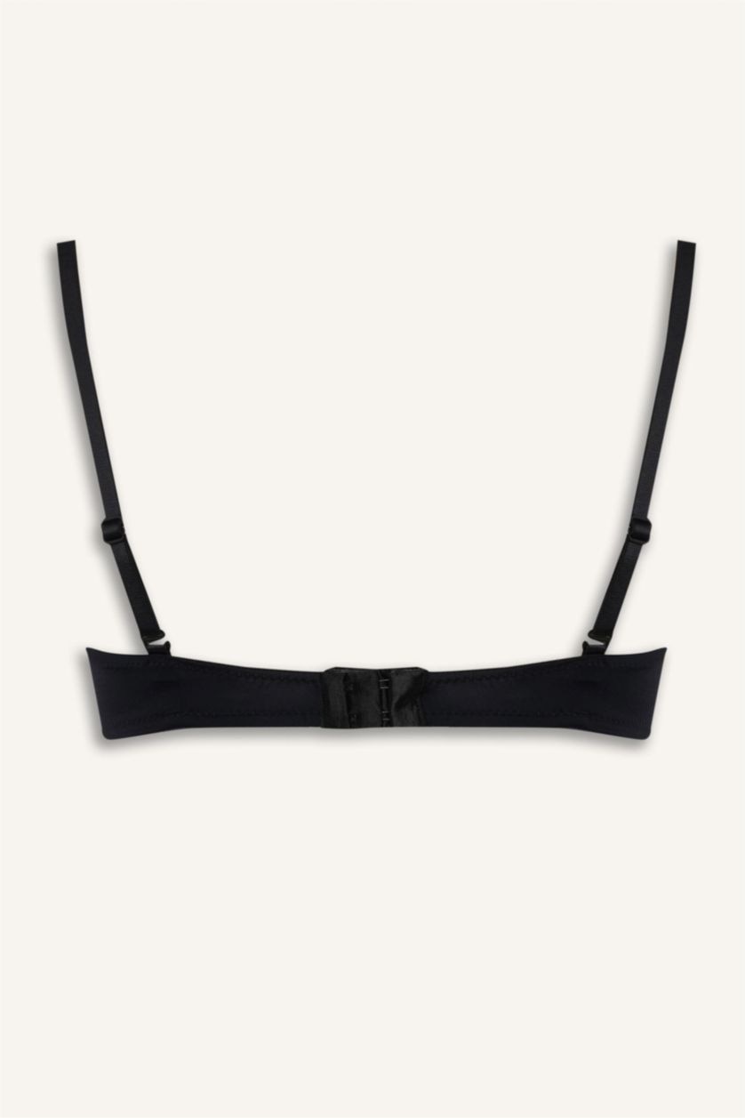 Женщины Черный Fall in Love из микроволокна с чашечками с чашечками С косточками