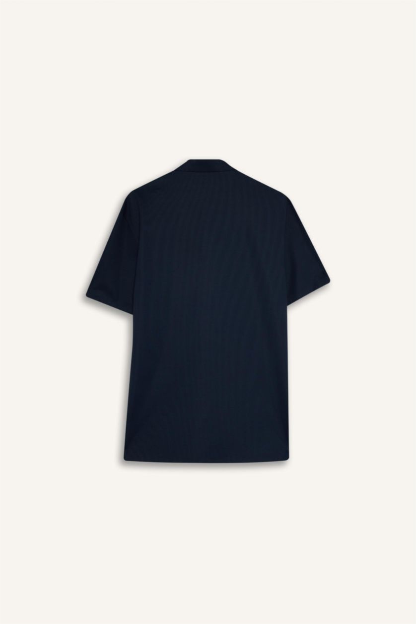 MAN NAVY Slim Fit Short Sleeve Shirt