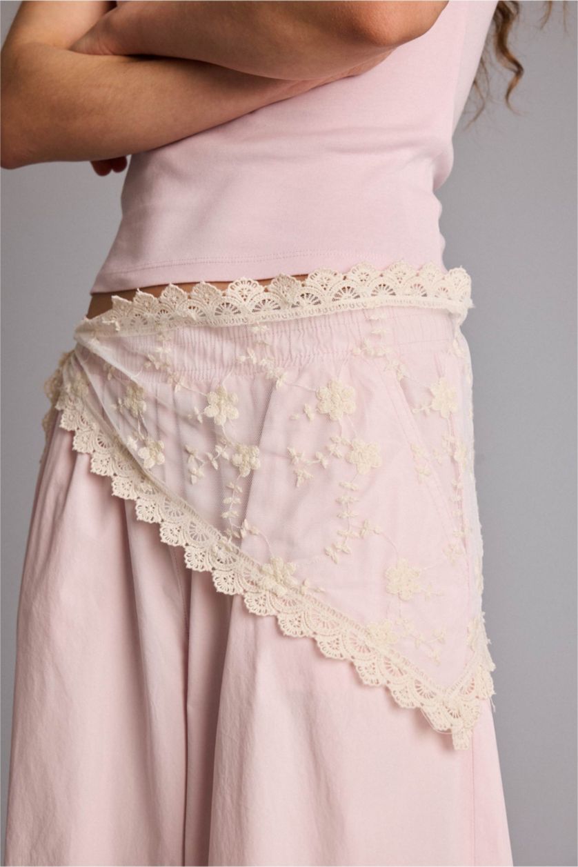 Женщины Розовый Брюки Balloon крой со средней талией для женщин