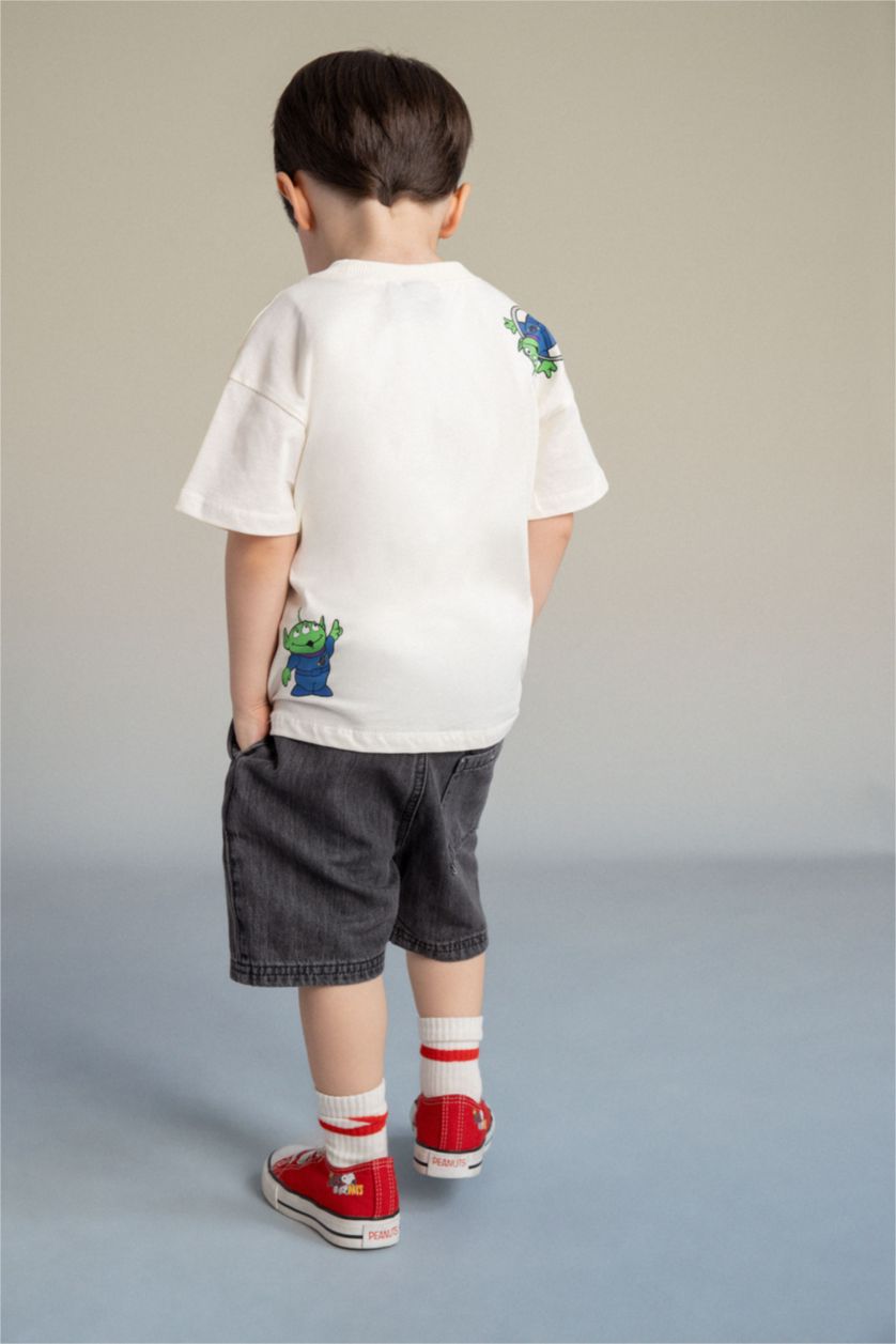 Baby Boys Ecru Toy Story Regular Fit Short Sleeve T-Shirt