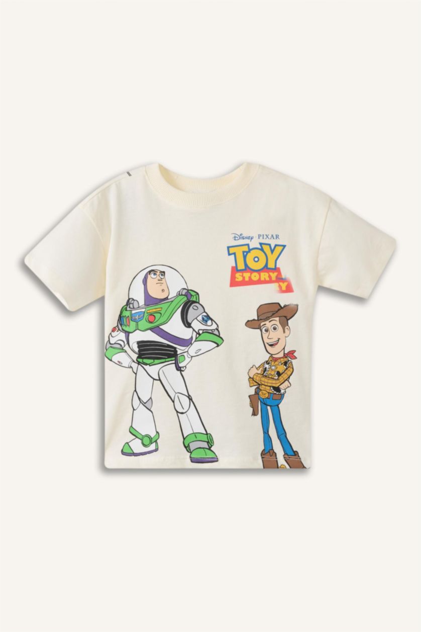 Baby Boys Ecru Toy Story Regular Fit Short Sleeve T-Shirt