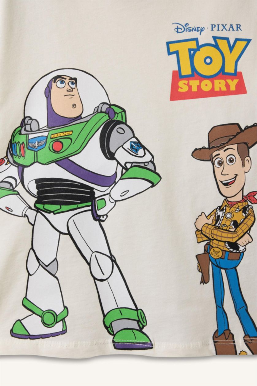Baby Boys Ecru Toy Story Regular Fit Short Sleeve T-Shirt