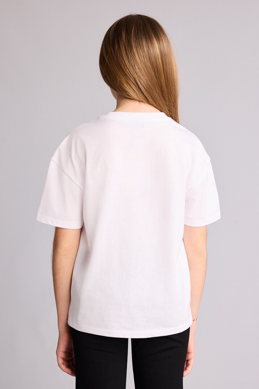 Young Girls - Teen Girls White Girl Atatürk Print T-Shirt