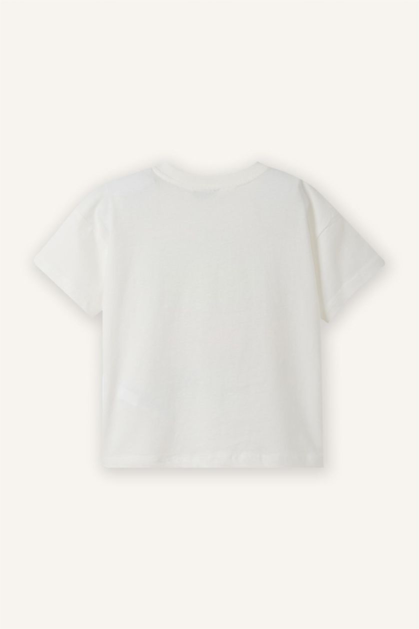 Baby Boys Ecru Regular Fit Short Sleeve T-Shirt