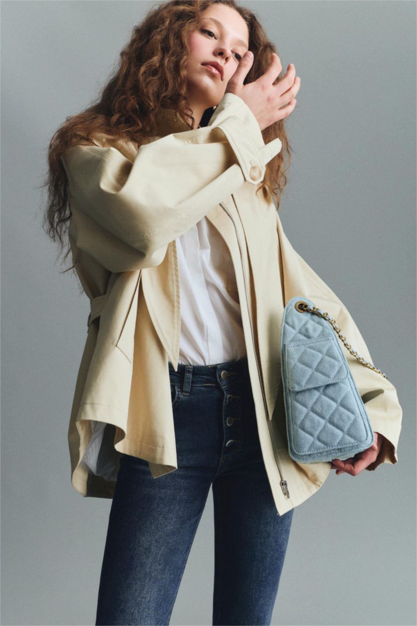 Kadın Bej Trençkot