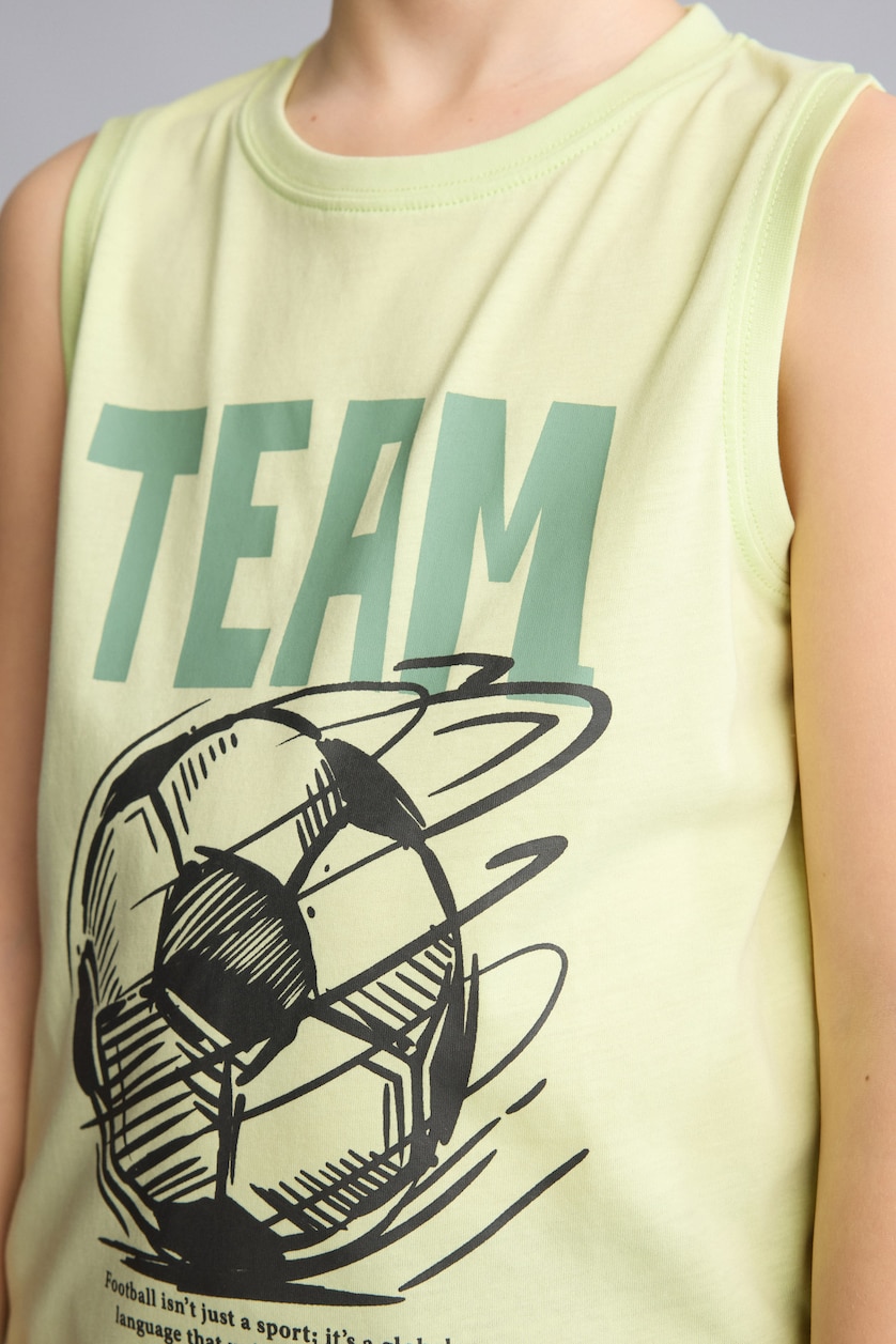 Young Boys - Teen Boys Mint Boy Regular Fit Tank Top