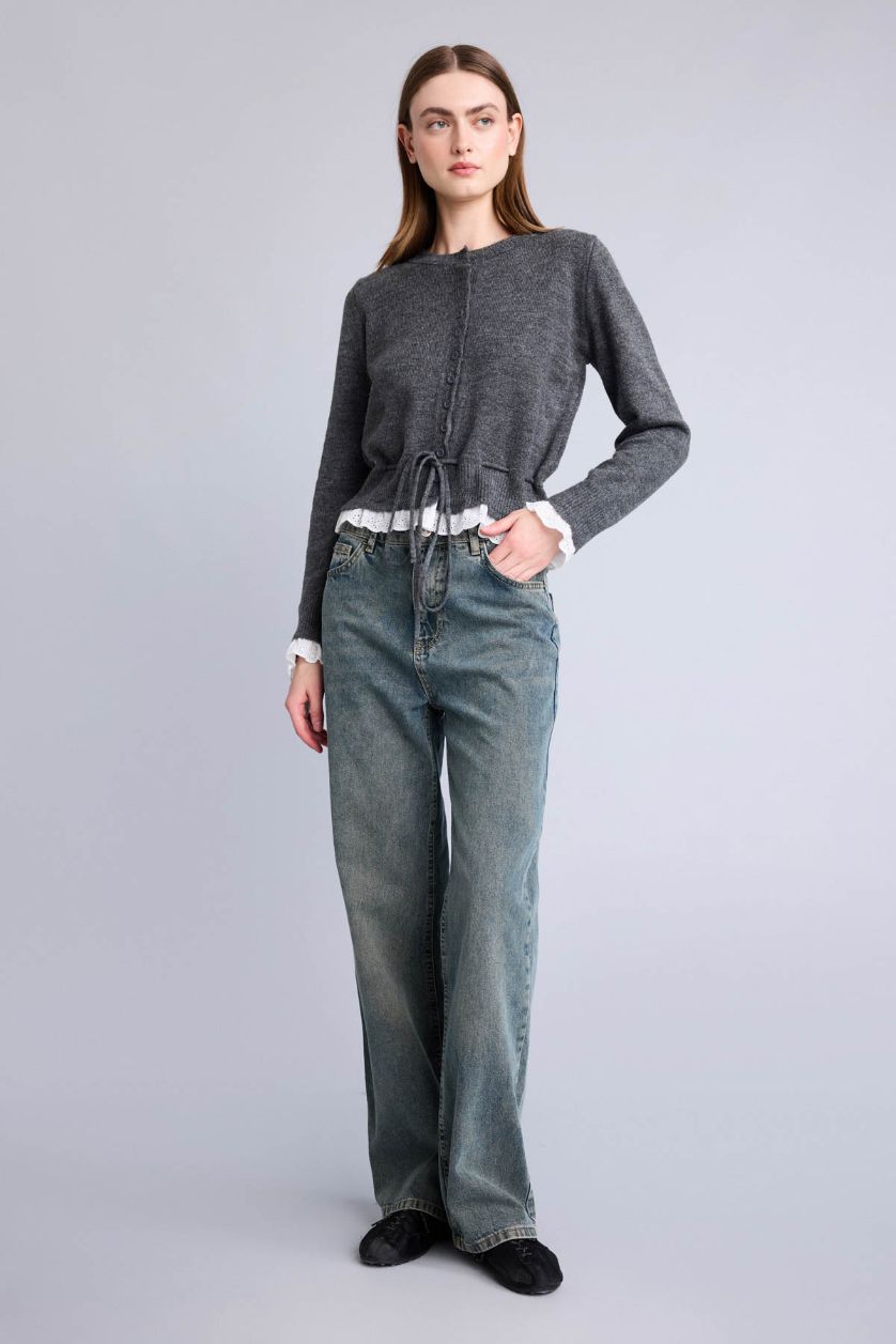 نساء أنثرا Slim Fit Cardigan