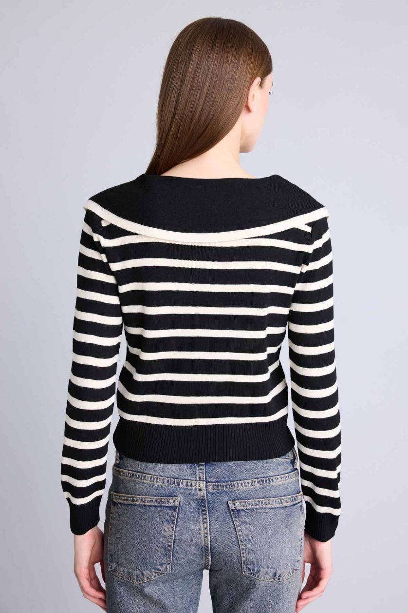 Women Black Slim Fit Pullover