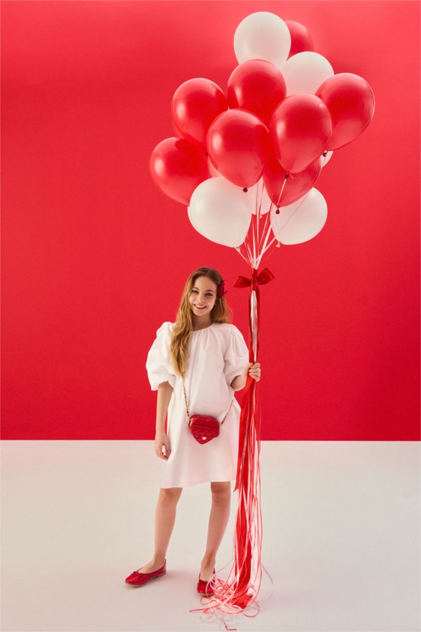 GIRLS & TEENS White Girl Cotton Dress