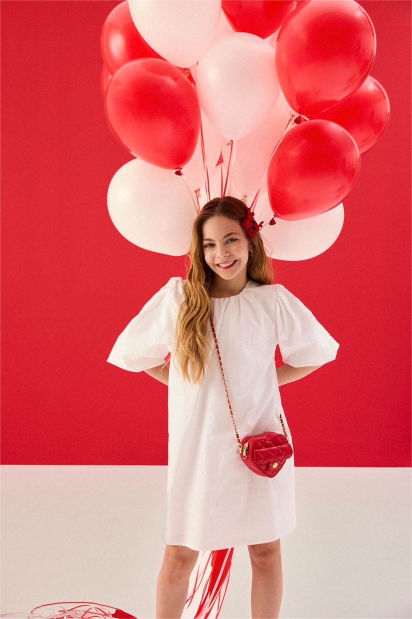 GIRLS & TEENS White Girl Cotton Dress