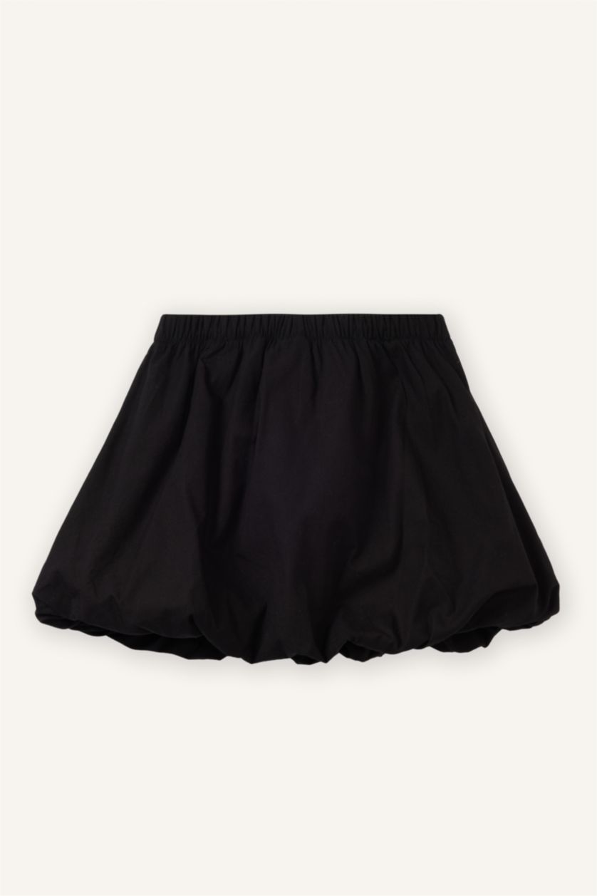 BABY GIRL Black Baby Girl Poplin Balloon Fit Skirt