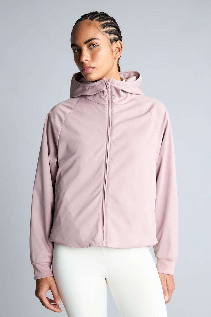 Women Rose Windproof Waterproof Reversible Regular Fit Fleece Lined Zip-Up Jacket
