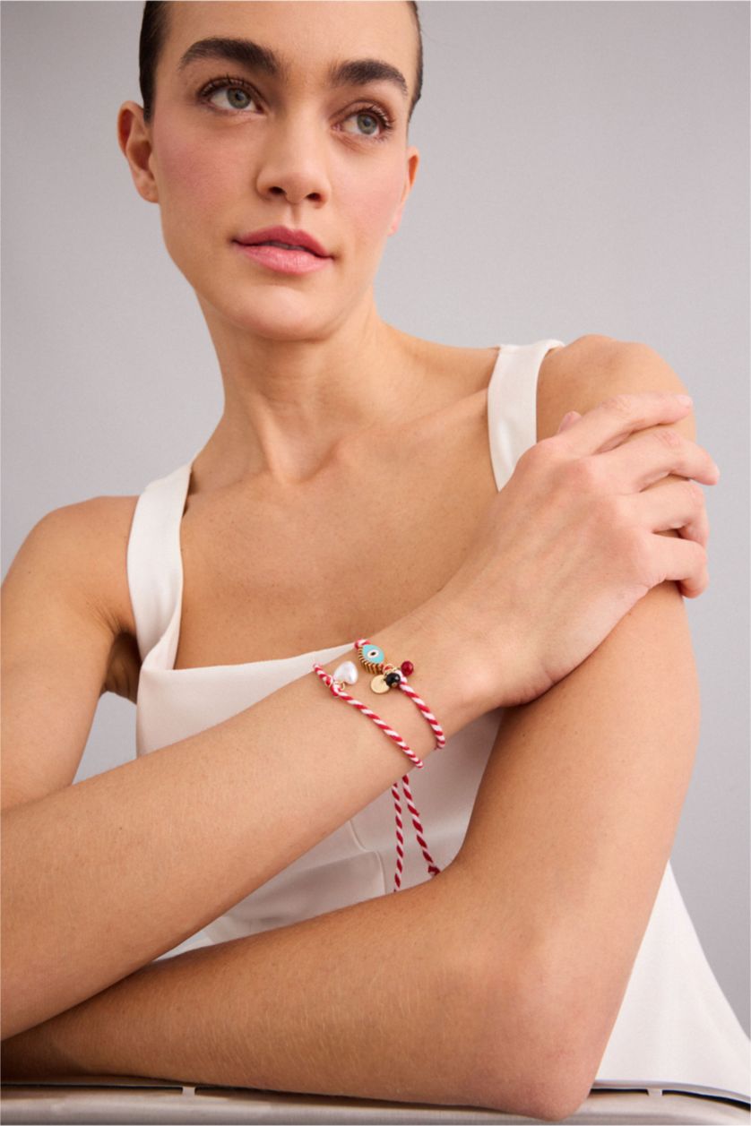 Kadın Kırmızı Kadın 2'li Marteniçka Bileklik