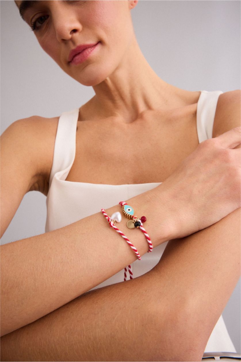 Kadın Kırmızı Kadın 2'li Marteniçka Bileklik