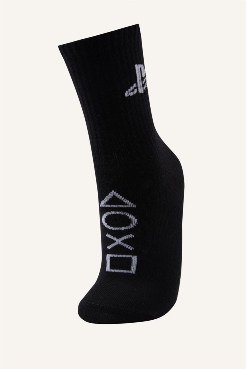 Erkek Çocuk - Genç Erkek Karma PlayStatıon 3'lü Pamuklu Uzun Çorap Erkek Çocuk