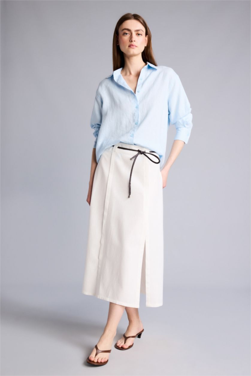 WOMAN Stone A Cut Midi