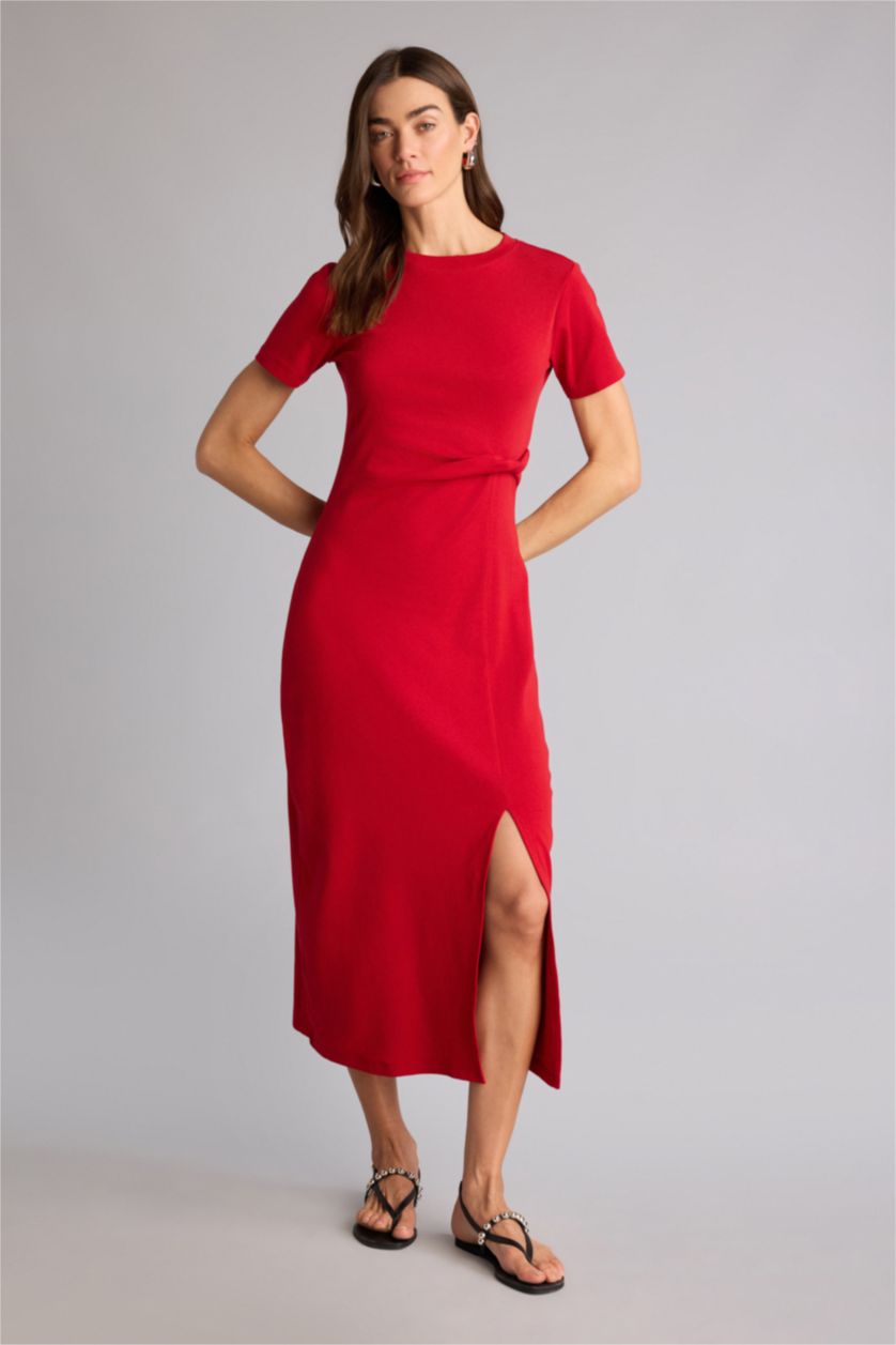 Женщины Красный Ribana Midi Dress