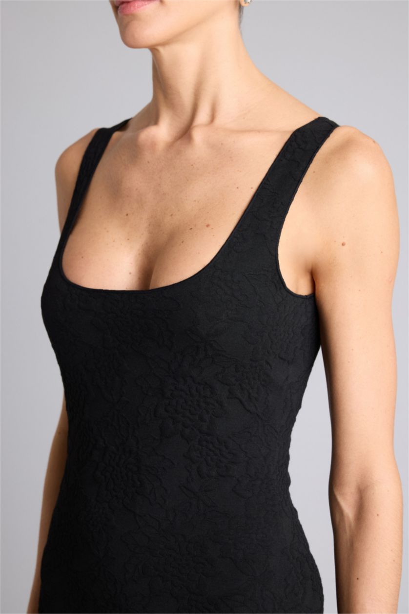 Женщины Черный Midi Dress