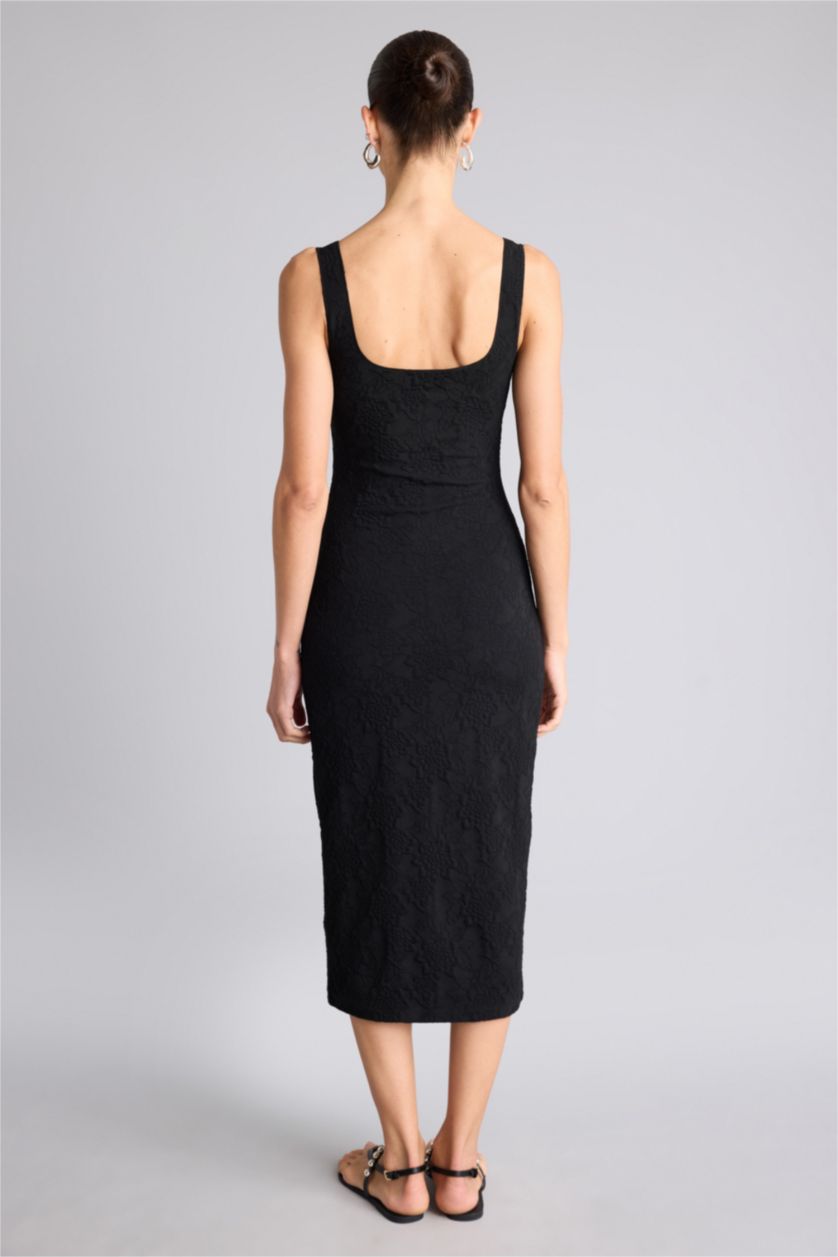 Женщины Черный Midi Dress