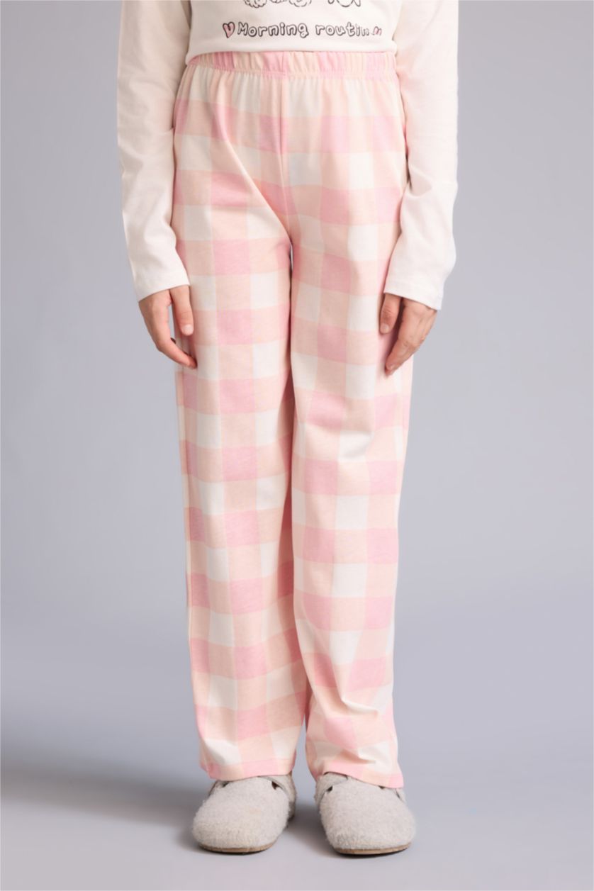 Kız Çocuk - Genç Kız Ekru 2'li Pijama Takımı Kız Çocuk