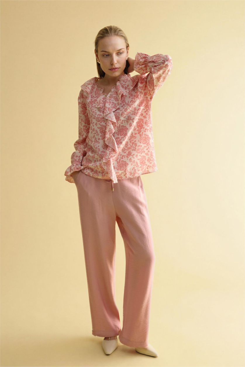 WOMAN Rose Straight Fit Straight Leg Trousers