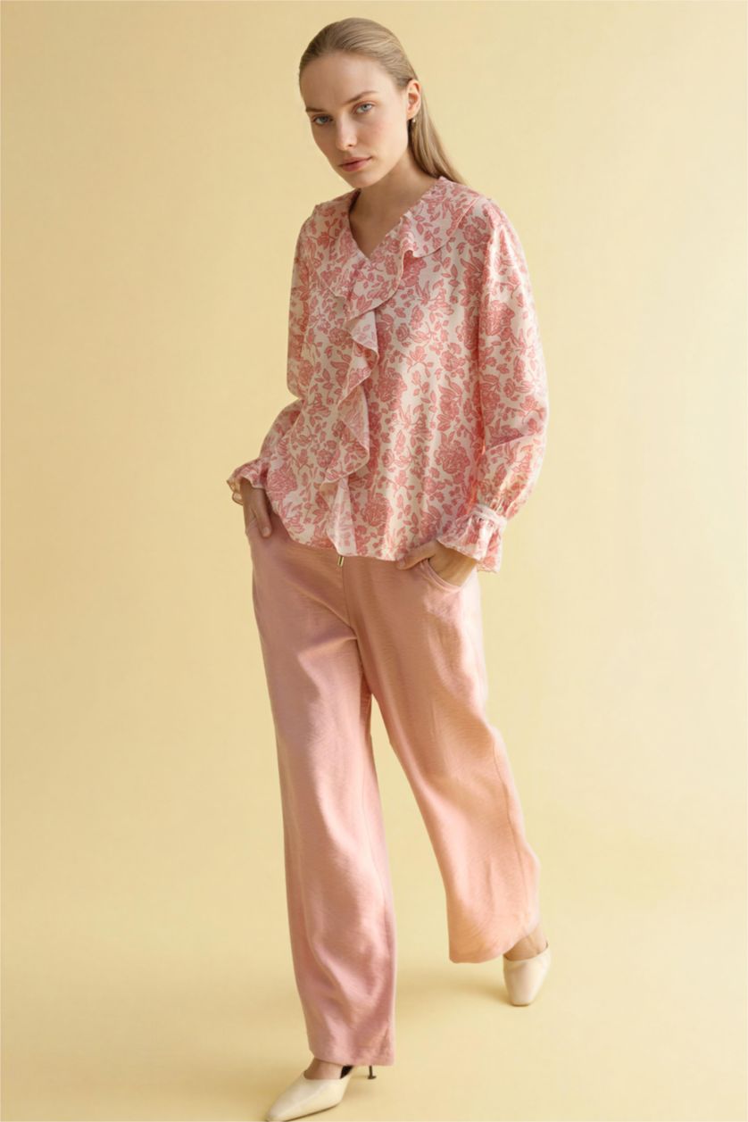 WOMAN Rose Straight Fit Straight Leg Trousers